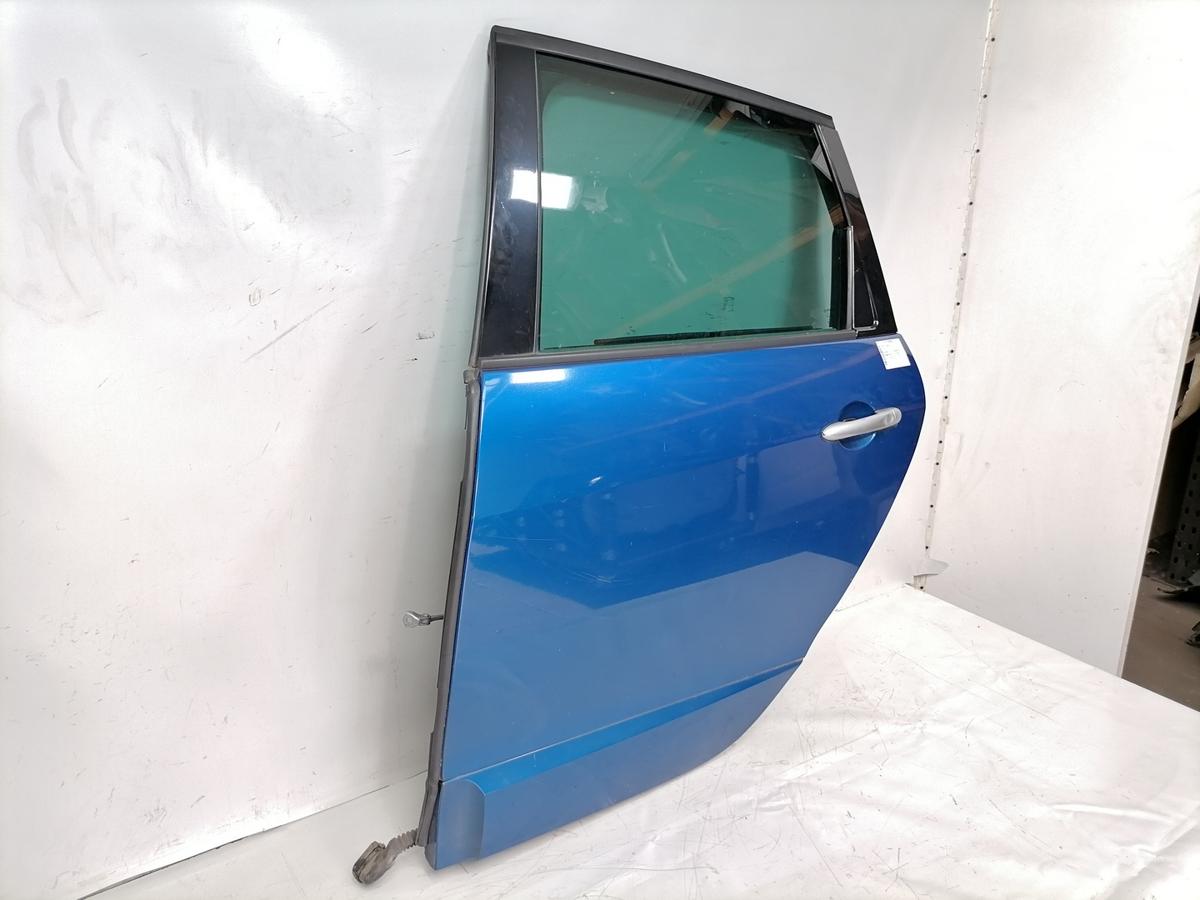 Renault Scenic 3 original T&uuml;r hinten links TERNA Blue Extrem Rohbau Bj.2009